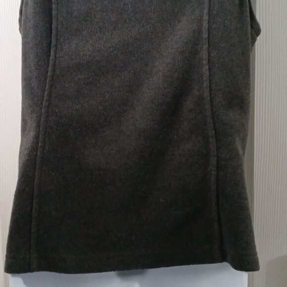 Columbia charcoal gray fleece zip front vest Sz S NWOT - Picture 5 of 8